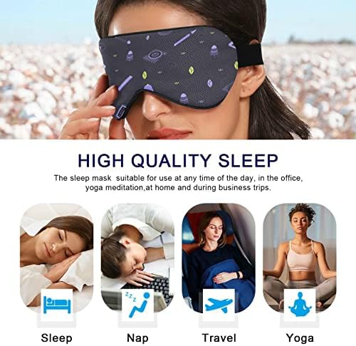 Máscara de olho do sono unissex Funny-Design-Tools-Geek Night Sleeping Mask para dormir à tampa da sombra do sono