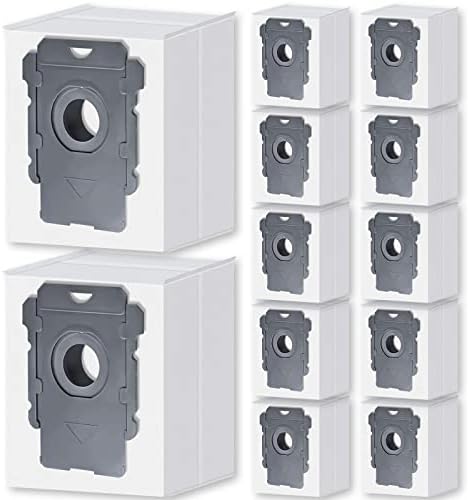 12 Pacote Substituição de sacos de vácuo iRobot Compatível com o iRobot i7, i7+, i8, i8+, i3, i3+, i4, i4+, i1+, i6, i6+,