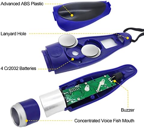 Pacote de Pacote 2 Pacote de apito eletrônico com cordão, altos efeitos sonoros de três pontos sonoros seguros e