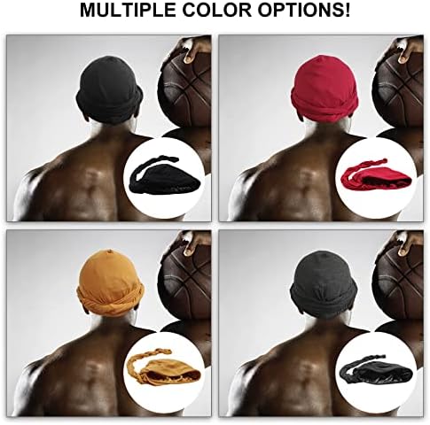 ATENTO HALO TURBAN DURAG PARA HOMENS, MONE