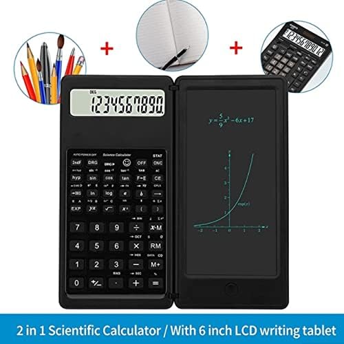 Calculadora científica de YFQHDD, calculadora de engenharia de exibição LCD de 10 dígitos com o tablet de escrita para o ensino médio