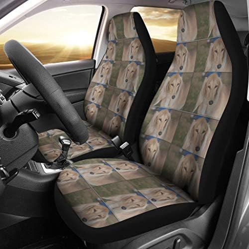 Great Breed Store Saluki Dog Patterns Print Car Seat Covers