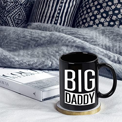 Presentes do dia dos pais, caneca de café Big Daddy, canecas engraçadas para homens, caneca de aniversário para