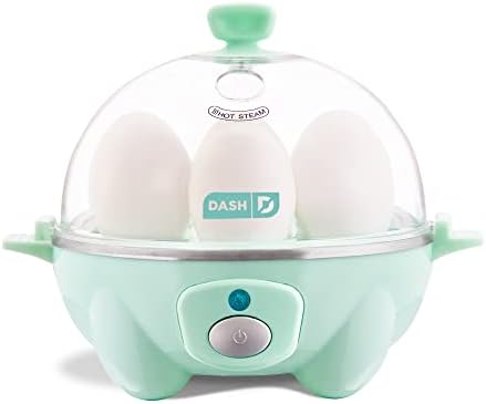 Dash Rapid ovo panela: 6 Capacidade de ovo O ovo elétrico para ovos para ovos cozidos, ovos escalfados, ovos mexidos