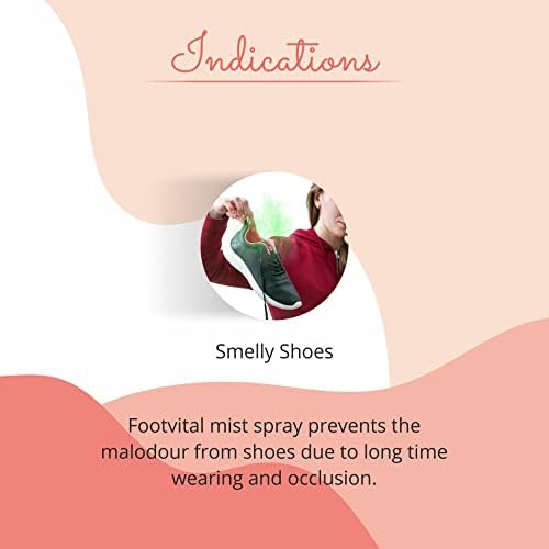 Pé de spray de névoa vital-100ml/elimina o odor de calçados/fornecendo efeito de resfriamento/enriquecido com óleo de hortelã-pimenta