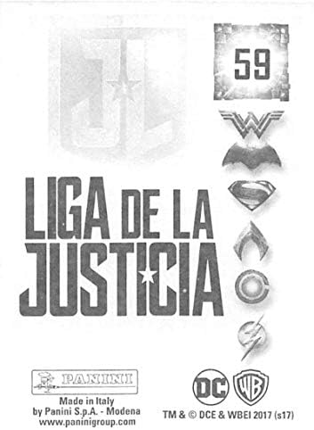 2017 Adesivos de álbum da Liga da Justiça de Panini 59 Superman Album Oficial Adesivo que mede 2 1/4 de polegada de largura x 3