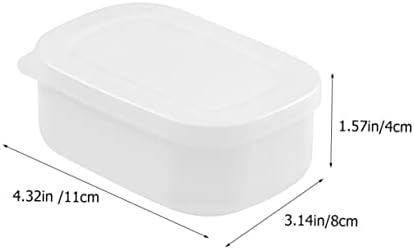 Doitool 4pcs caixas mini lanchonetes geladeira de camping clear mini geladeira mini frisge almoço bento caixa plástico almoço