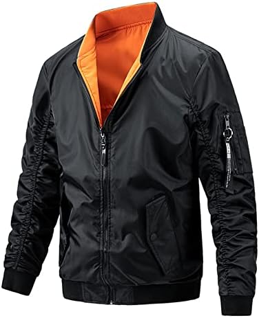 Capuz adssdq zip up para homens, tamanho de tamanho de outono de o outono de manga comprida casacos masculinos se encaixam na jaqueta quente grossa zip -up Solid8