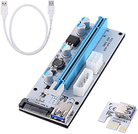 Conectores 1pc/6pcs/12pcs pci -e riser ver 008s expresso 1x a 16x USB 3.0 Extensão de mineração de gráficos DOM668 -