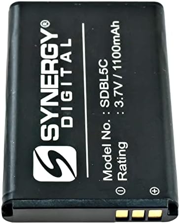Scanner de código de barras Synergy Digital, compatível com o scanner de código de barras Nokia 2112, Ultra High Capacity, substituição da bateria de Lark Bjorn BL-6SP