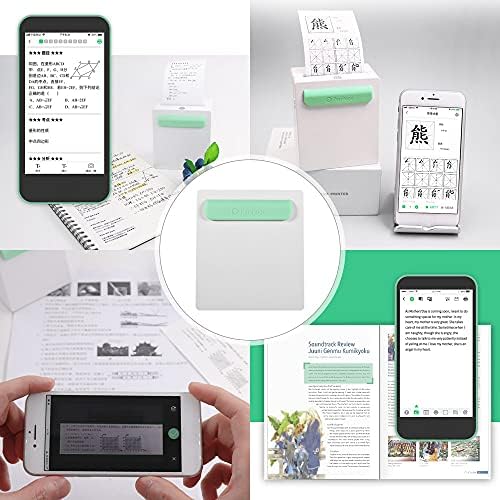 BISOFICE PERIPAGE A8 Mini Pocket Pocket Pocket BT Impressora térmica Design Rótulo de recibo Rótulo Memorando AR Photo Picture Printer para Android iOS Smartphone Windows, 304dpi