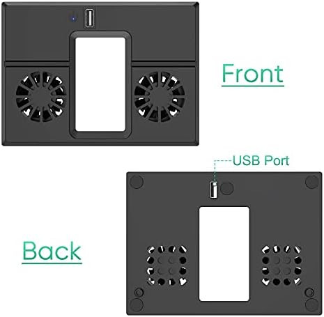 Ventilador de refrigeração vertical Fastsnail para Xbox Series X, Stand de resfriamento com potência USB com fãs duplos e porta