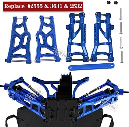 RCMYou choques traseiros dianteiros RC e aloias Atualizações de braço de suspensão traseira dianteira Parte para 1/10 Slash 2wd, alumínio Big Bore RC CHOQUE EBSTURS E SUPSENÇÃO TRASEIRA PARA DE SUSPENSÃO DE