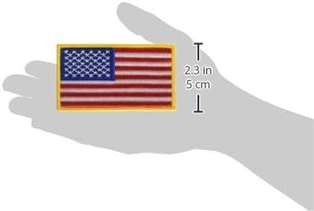 Patch de bandeira dos EUA 3,5 x 2 na embalagem de varejo