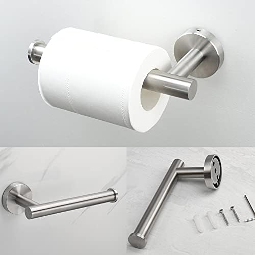 Conjunto de hardware do banheiro da vanja- Conjunto de 4 peças incluiu suporte de papel higiênico+anel de toalha+2 ganchos