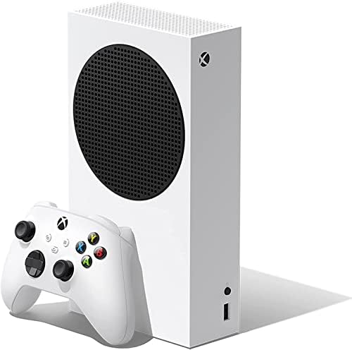 Microsoft Xbox Series S 512GB Game All-Digital Console, um controlador sem fio Xbox, resolução de jogos 1440p, reprodução de mídia de streaming 4K, som 3D, wifi, branco_