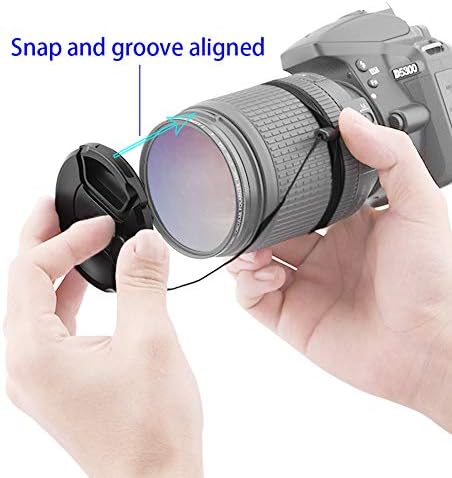 Tampa de tampa de lente de 67 mm para Sony Fe 85mm f/1.8 Lens, Huipuxiang [2 pacote]