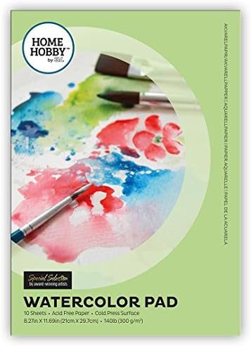 Folhas de aquarela homehobby, 8,27 x 11,69