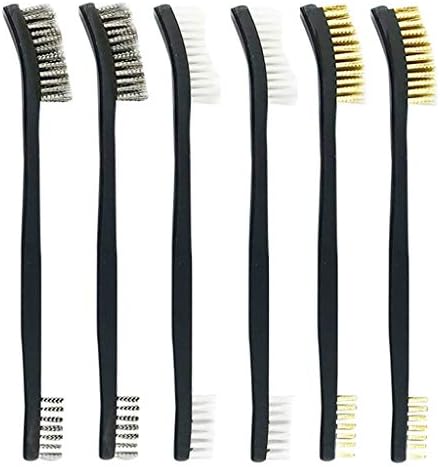 Cofiliagem de limpeza de chuveiro Refiliação de latão Limpeza Ferramenta de limpeza Tool Brush Brush Double Pincel 6pcs Limpeza