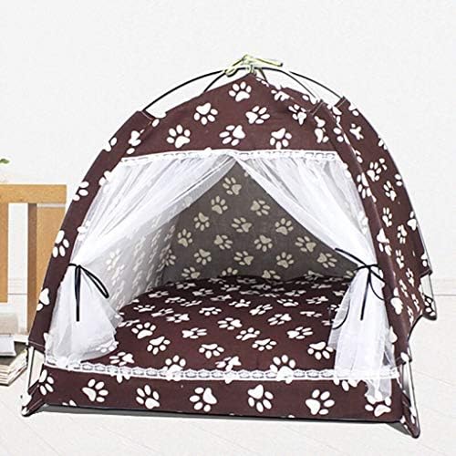 Axties Bed Bed Nest Pet Dog Removável lavável tapete de pelúcia VIP do que urso Samoied Mosquito de tenda de cães de cachorro