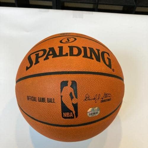 Michael Jordan assinou Spalding Official NBA Game Basketball UDA Upper Deck Coa - Basquete autografado