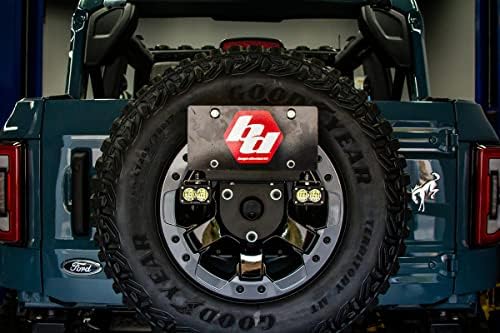 Baja Designs Dual S1 Sport Sport Kit de luz reversa com suporte de montagem e placa de placa com o interruptor Upitter