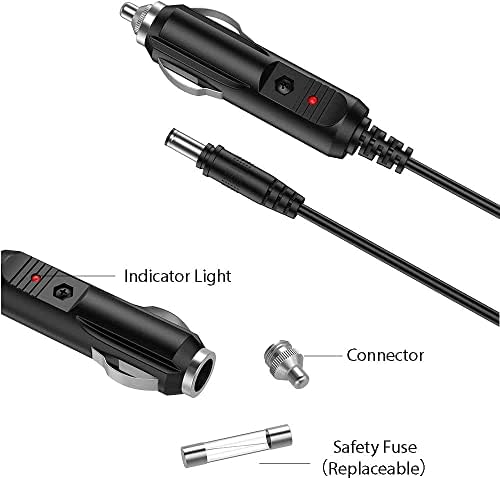 Adaptador DC de carro Bestch Compatível com o cabo de alimentação reta de Whistler 206552 206553 barco de veículo automático