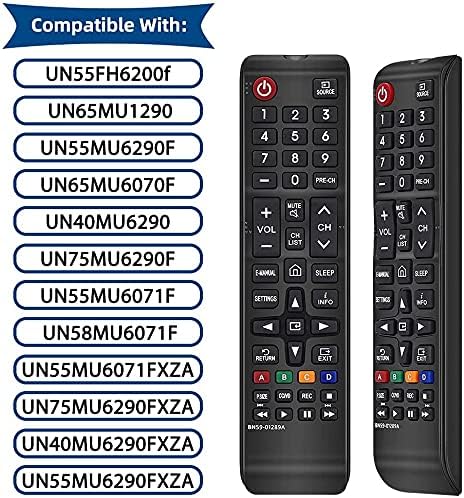 BN59-01289A UNIVERSAL REMOTO COMPATÍVEL COM SÉRIE DE TV SMART SMART LED SAMSUNG 6 MU6290/D MU6490/D MU6070 SÉRIE SUB SAMSUNG