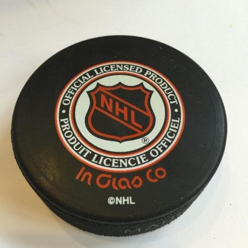 Yuri Butsayev assinou Detroit Red Wings NHL Hockey Puck - Pucks autografados da NHL