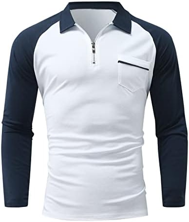 Camisas pólo para homens 2023, elegante Blusa de retalhos casuais de verão de verão botão de ajuste de lapela de lapela ao ar livre camisa de pólo de golfe