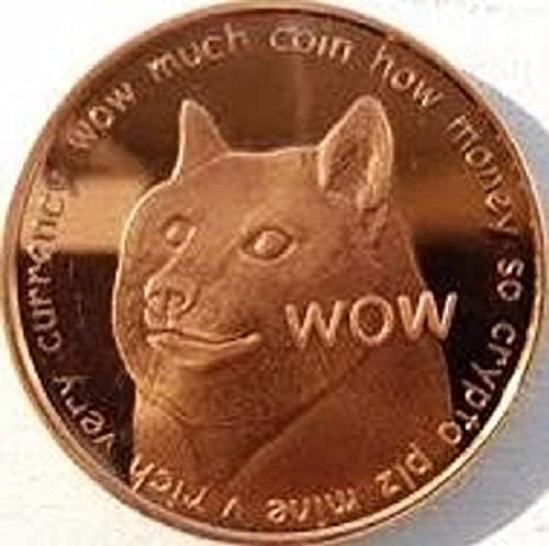 Doge Dogecoin 2014 Shibe Mint Coin Coin Collectible WCOA Pristine apenas 6000 atingido, 39mm