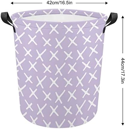Cesto de roupa cesto de lavanderia padrão textura cesto de lavanderia dobrável com alças estendidas Bin de lavagem fácil