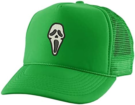 Allnterends gritam horror Smiley Face Trucker Hat Hat bordado Base de beisebol adulto Snapback ajustável