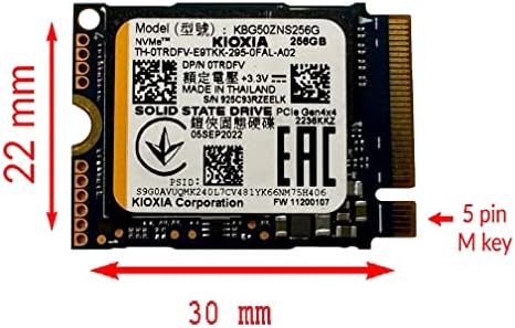 Oemgenuine oem kioxia 256gb M.2 PCI-E NVME SSD SSD Solid State Drive 30mm 2230 Formato M Chave do convés do vapor