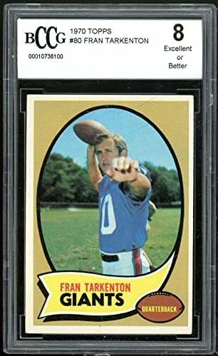 1970 TOPPS 80 FRAN TARKENTON CART