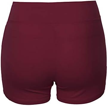 Shorts de bicicleta de algodão sólido de algodão premium básico feminino