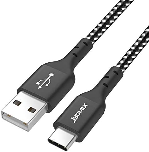 Jydmix 3ft/ 0,9m 3 pacote USB A TO CABO DE CARGA NYLON USB A USB CABO DE SINCA USB Tipo C Tipo C Compatível com Samsung Galaxy S10/