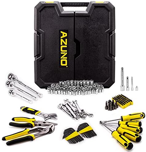 Conjunto de ferramentas mecânicas Azuno 303pcs, conjunto de kits de ferramentas para manutenção DIY, caixa de ferramentas de reparo
