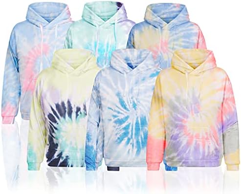 Daresay Womens Tie Tye Pullover Hoodie Fleece Sweworkshirts -Size até 5xl