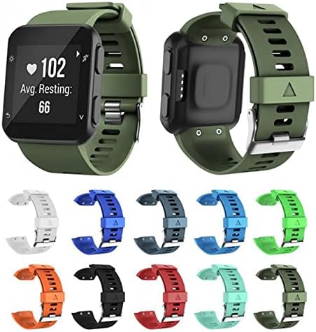 DJDLFA Substituição Pulseira Silicagel Strap de pulseira macia para Garmin Forerunner 35 Moda Smart Watch WatchBand Braça