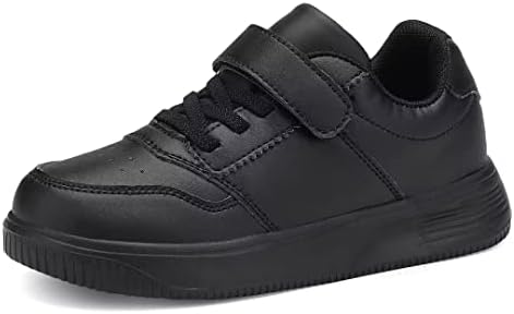 Sapatos yavy para meninas tênis tênis garoto de tênis de couro de couro respirável sapatos atléticos de malha