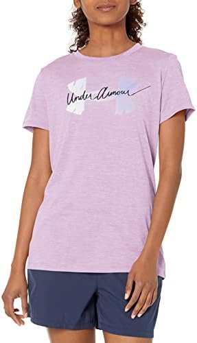 Under Armor Women's Tech Twist Script Logo Camiseta de manga curta