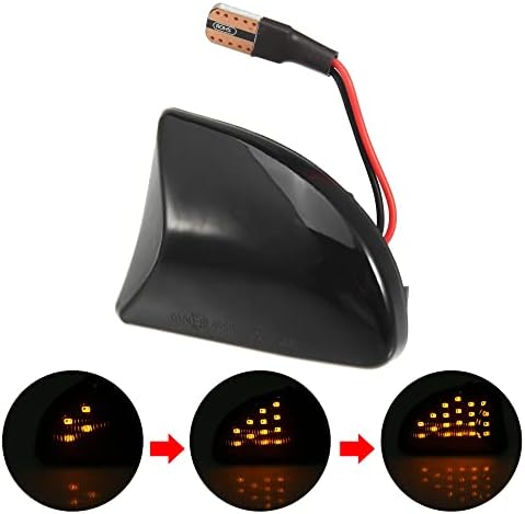 X Autohaux 1 par Os marcadores de automóveis Acessórios Luzes do marcador lateral Turn Signal Light Conjunto 4519067700C40A A4519067700C40A