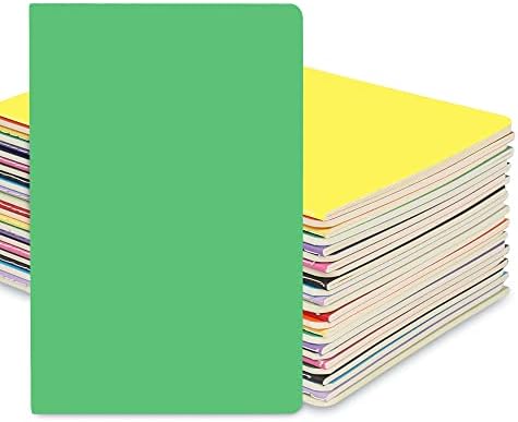 Notebook em branco do Labkiss 24 Pack e Journal Bulk, capa multi, papel grosso não forçado, tamanho A5, 5,5x8,3 polegadas, 60 páginas, pequeno caderno de desenho de candidato.