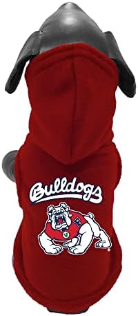 NCAA Fresno State Bulldogs Polar Lã com capuz de cachorro Capuz, pequeno