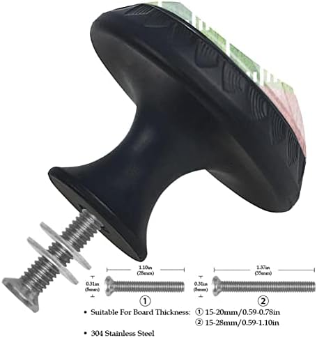 Guerotkr 4 PCs, alças de gabinete, botões de armário, botões de cômodos, alças para armários e gavetas, campo de futebol verde
