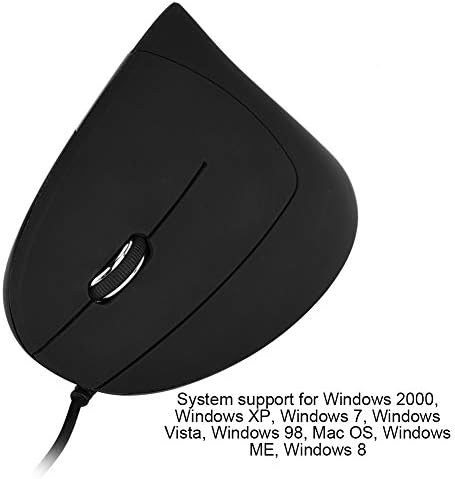 Mouse de jogos, fácil de usar mouse vertical com fio confortável USB Wired Vertical Optical Mouse Wired Vertical Ergonomic Mouse