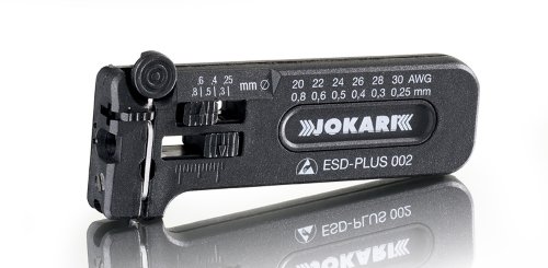 Jokari 40027 ESD-PLUS 001 Ferramenta de remoção de mini-precisão ajustável para remoção de cabos, 36-26 AWG