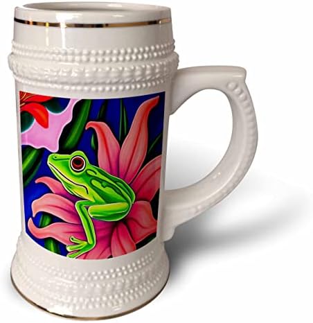 3drose legal engraçado fofo fofo artístico na arte do cubismo de Lily Picasso. - 22 onças de caneca