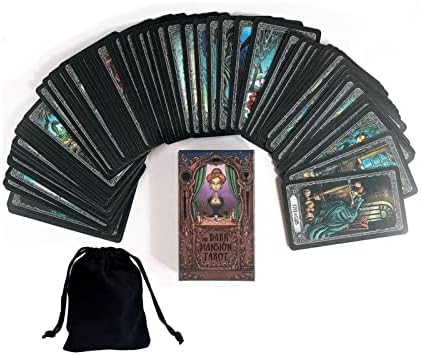 The Dark Mansion Tarot Cards Deck, 78 Card Deck Fortune, dizendo o melhor presente para amigos da família em interior coletando adivinhação no jogo